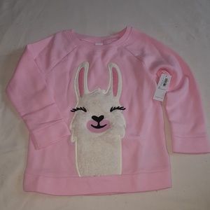 Old Navy Plush Llama Sweatshirt 4t